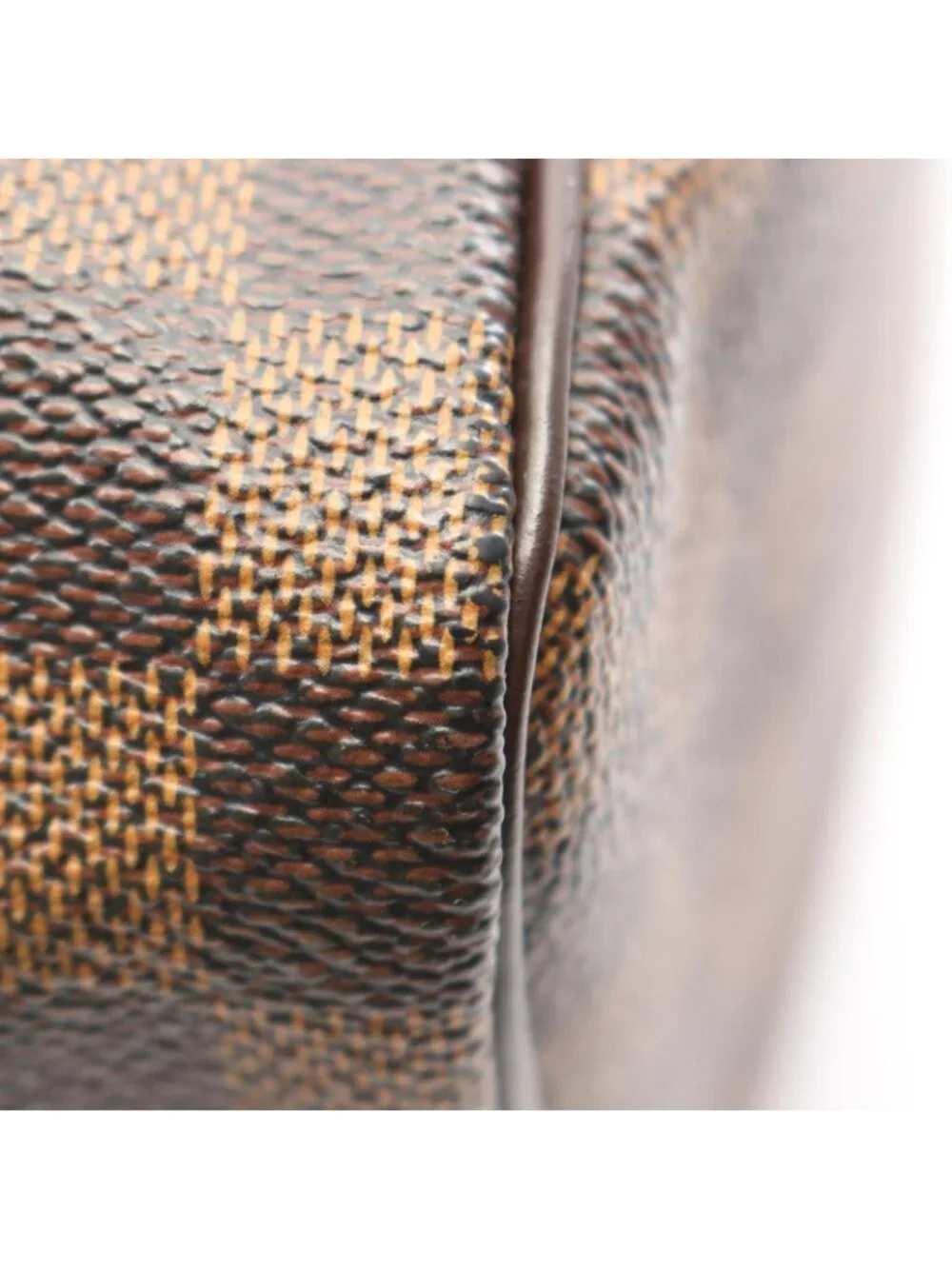 Louis Vuitton Speedy 30 Damier Ebene Canvas Leather Handbag